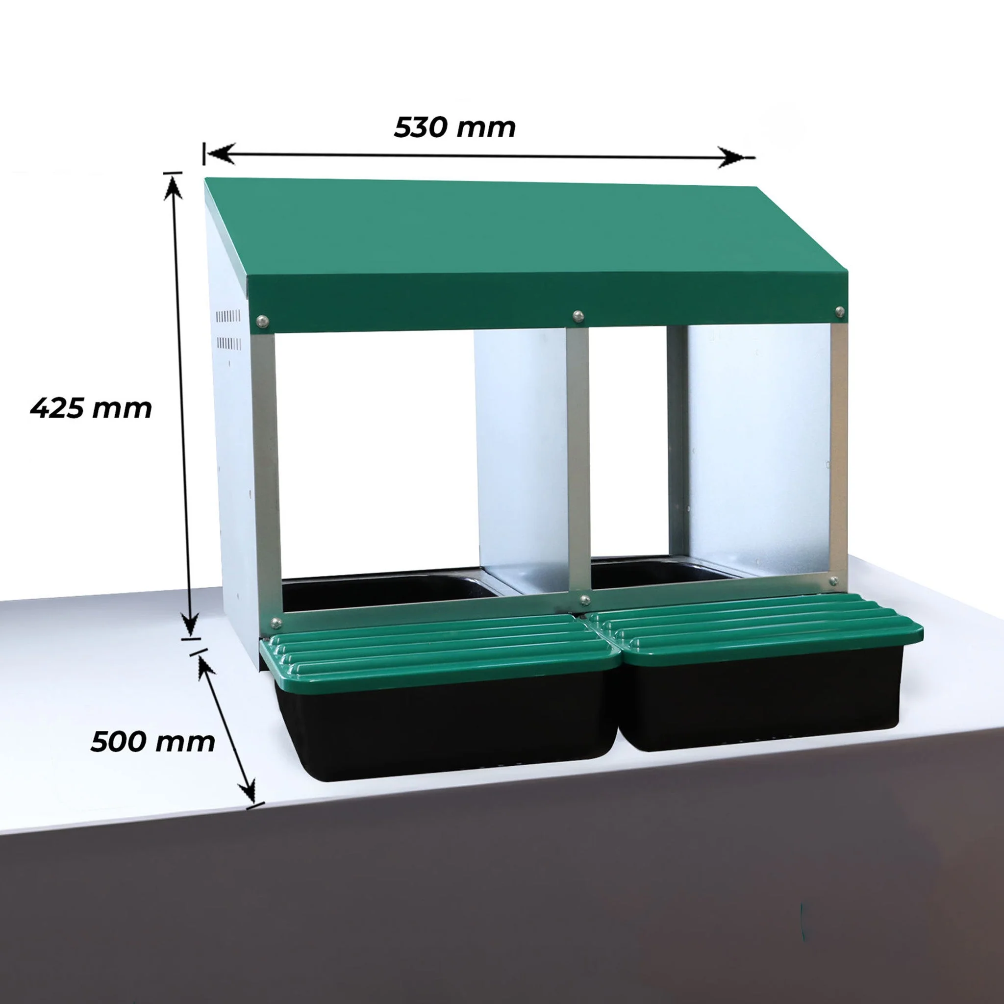 EggHouse Galvanized Nesting Box (Up to 20 Birds) - Image 3