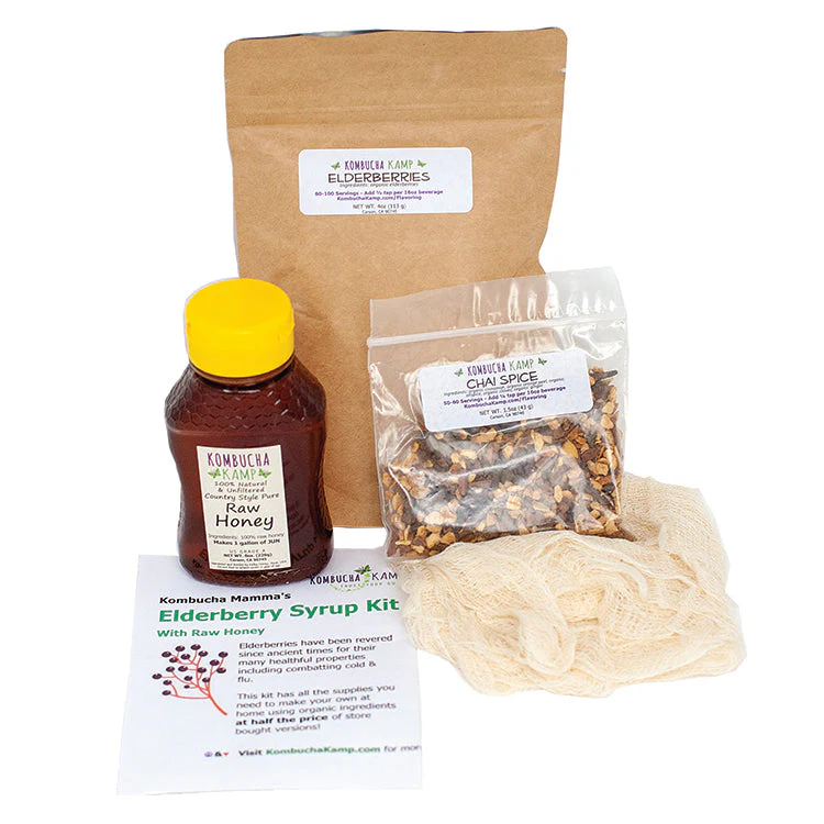 Elderberry Raw Honey Syrup & Book Set - Image 3