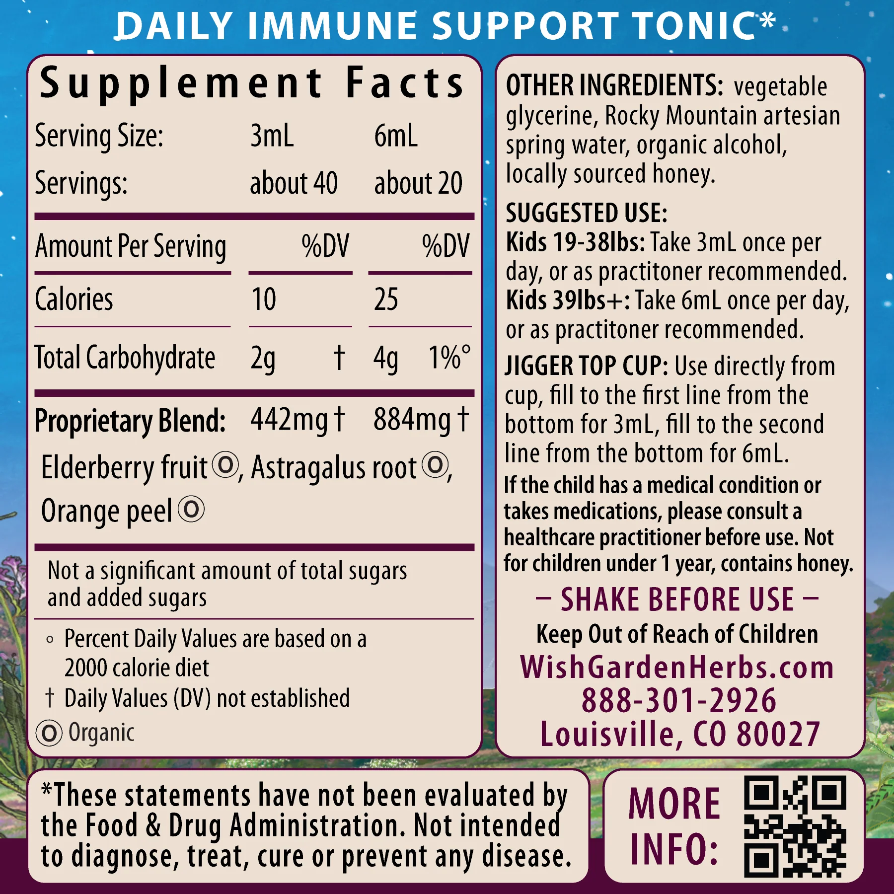 Elderberry Syrup Everyday Immunity for Kids - Image 2