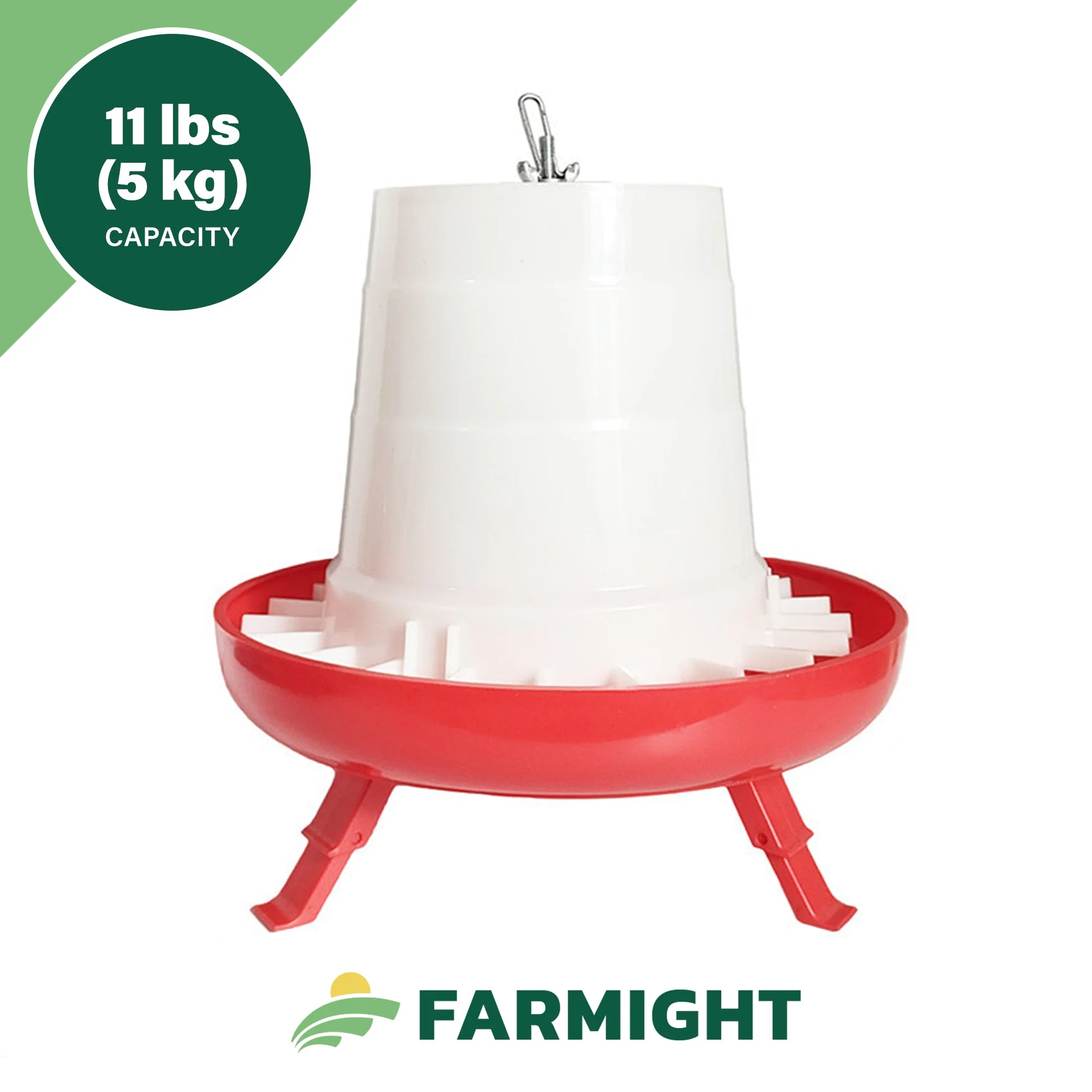 Farmight Open Top Hanging Feeder with Legs, 2 colors, 3 sizes - Image 3