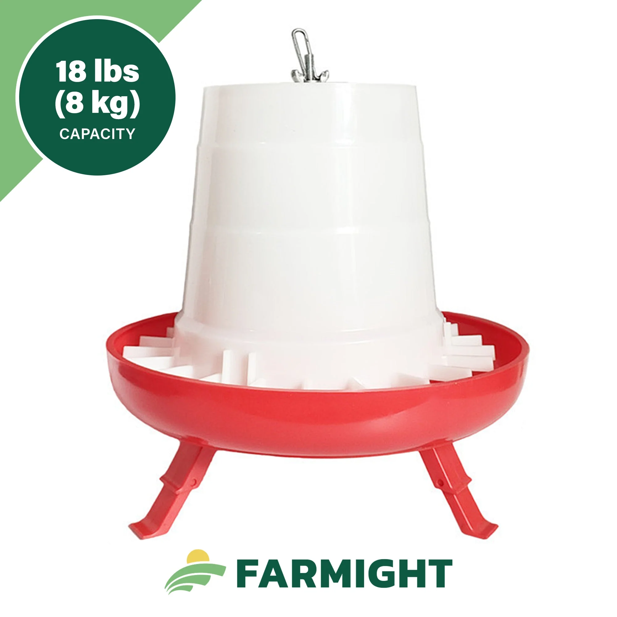 Farmight Open Top Hanging Feeder with Legs, 2 colors, 3 sizes - Image 4