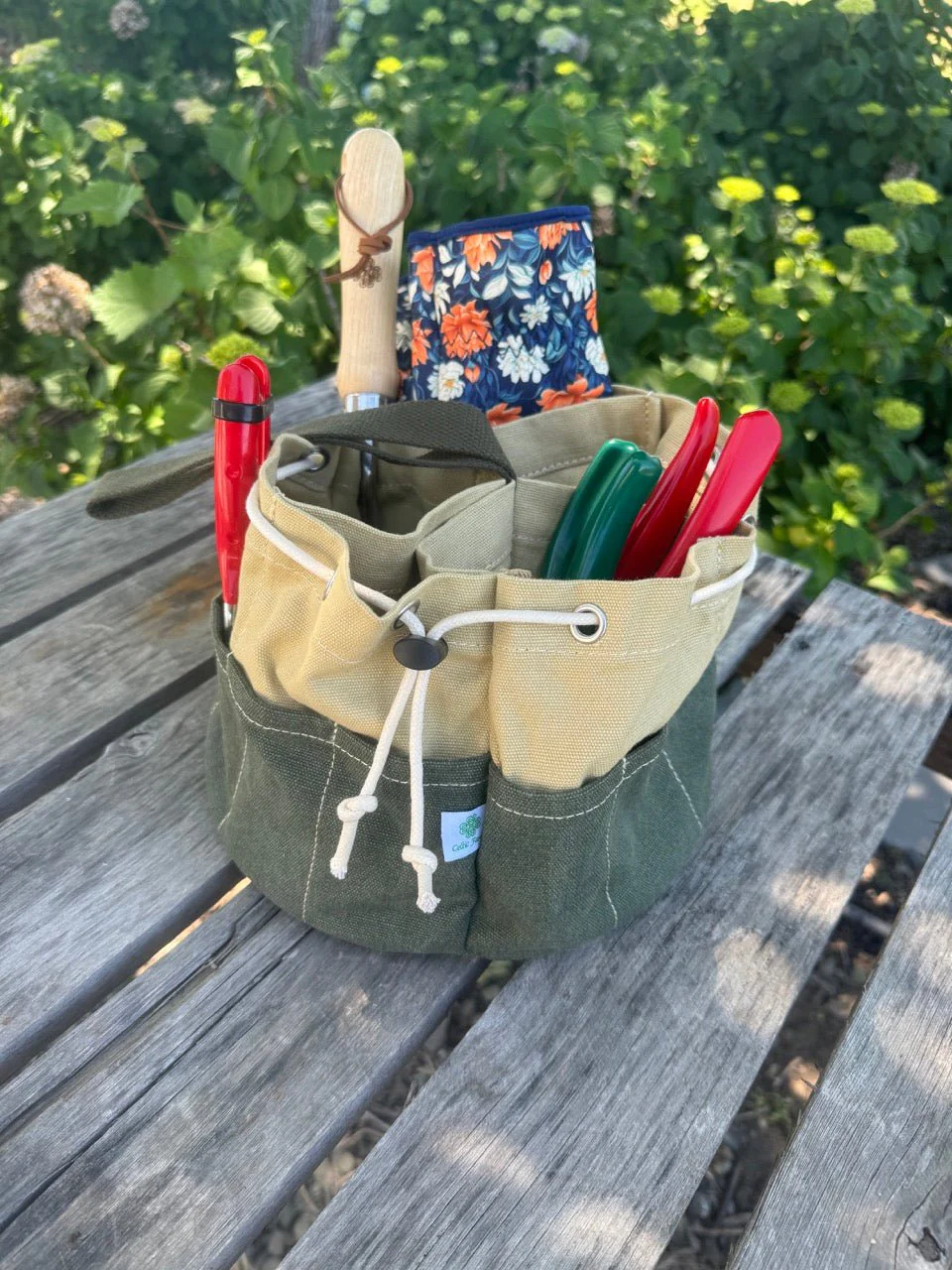 Garden Bucket Bag - Heavy Waxed Canvas - Image 2