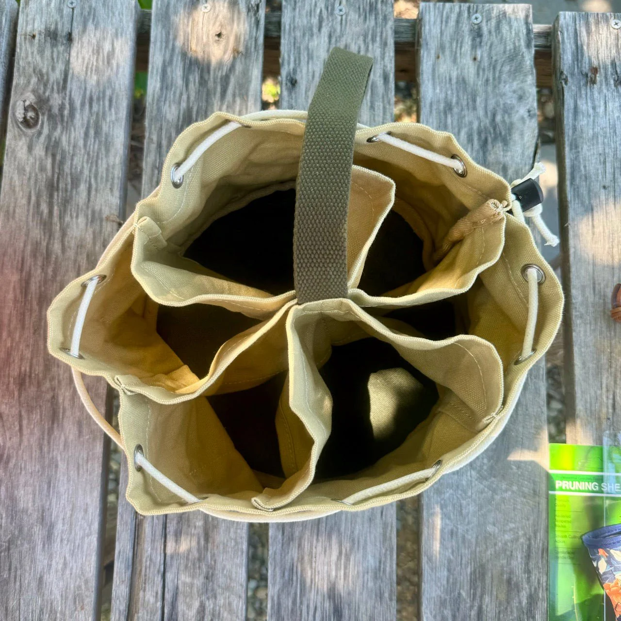 Garden Bucket Bag - Heavy Waxed Canvas - Image 5