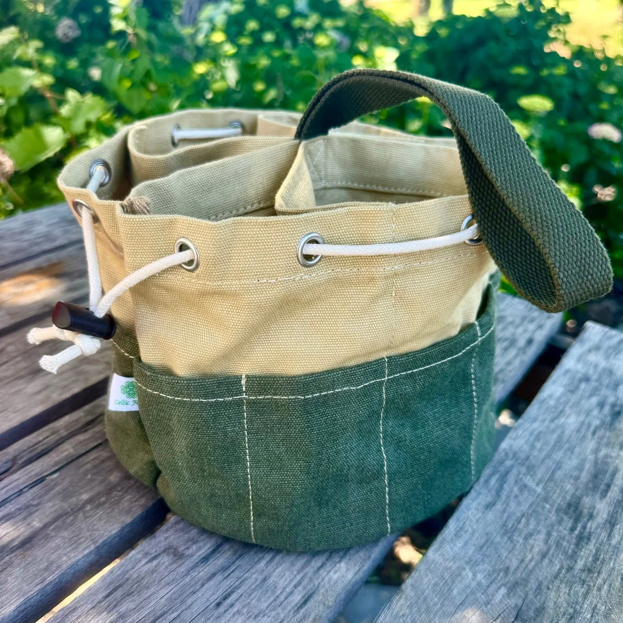 Garden Bucket Bag - Heavy Waxed Canvas - Image 6