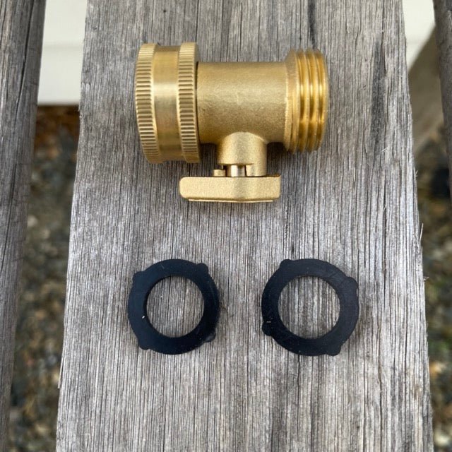 Garden Hose Brass Shutoff Valve - Image 2