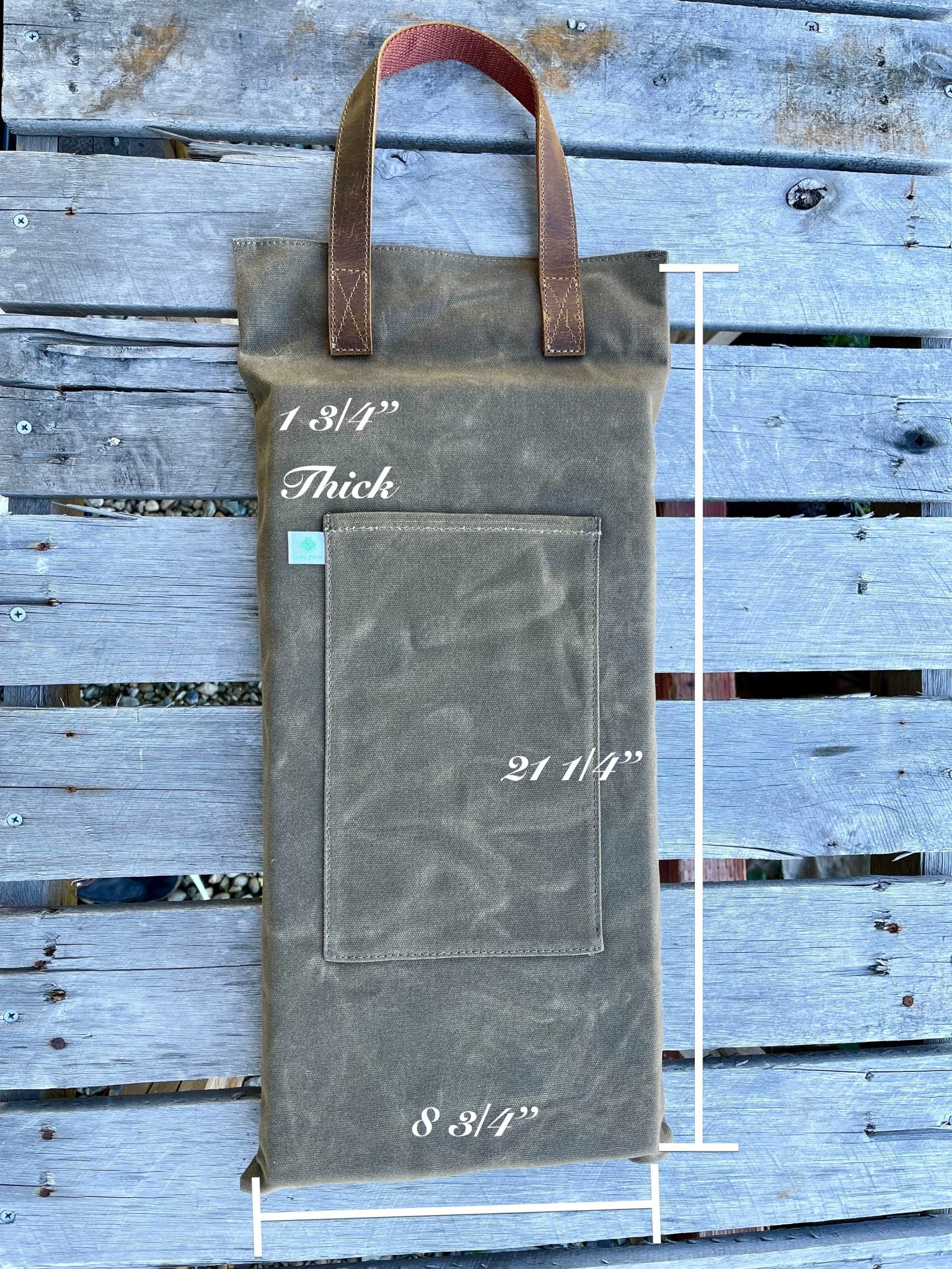 Garden Kneeler Pad - Waxed Canvas Garden Pad - Image 4