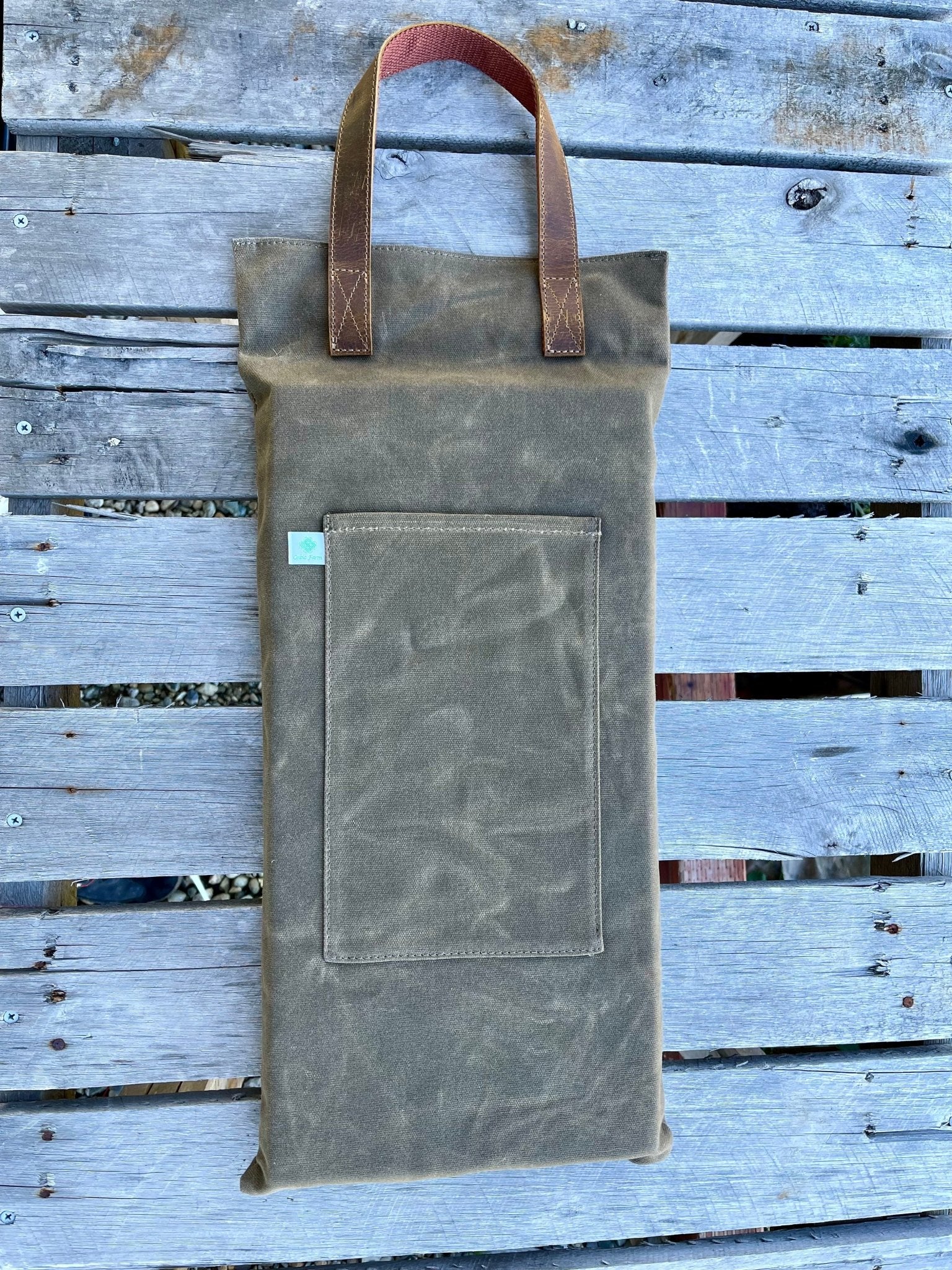 Garden Kneeler Pad - Waxed Canvas Garden Pad - Image 5