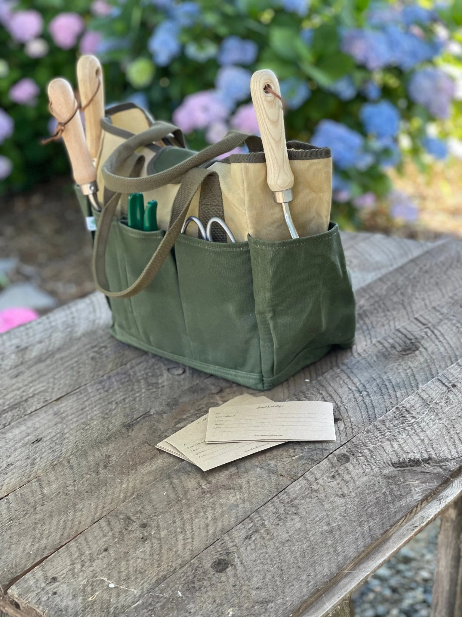Garden Tool Bag - Heavy Waxed Canvas - Image 2