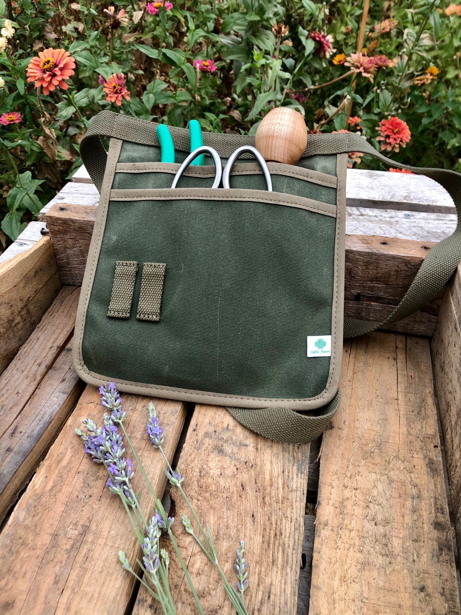 Garden Tool Belt - Waxed Canvas for Gardening - Image 2