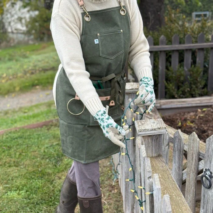 Gardening Apron - Waxed Canvas Apron with Pockets - Image 16