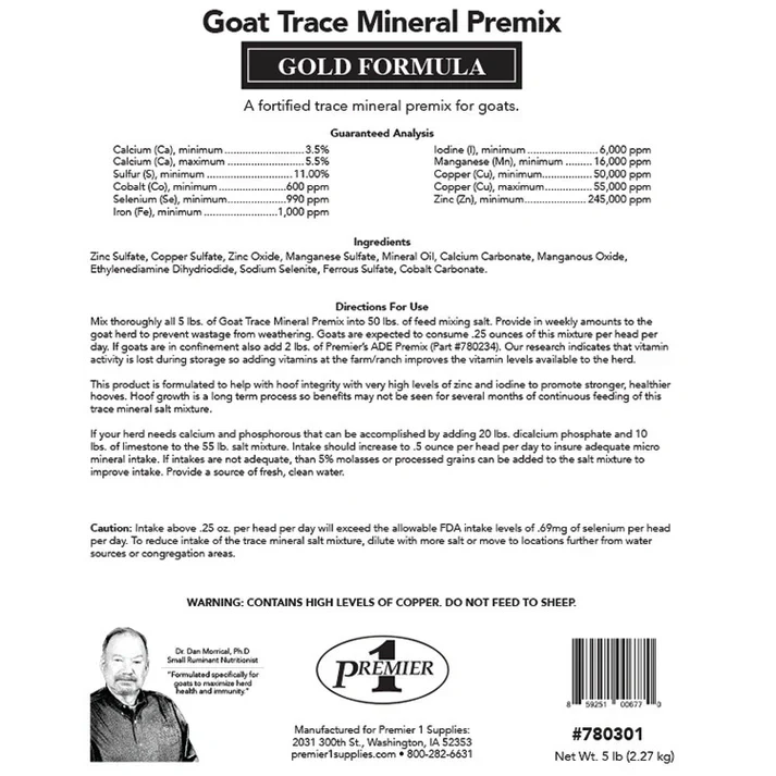 Goat Trace Mineral Premix - 5 Lbs - Image 2