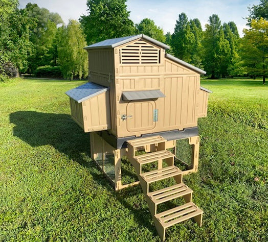 Gray Stand & Runs for Large Snap Lock Chicken Coops by Formex - Image 3