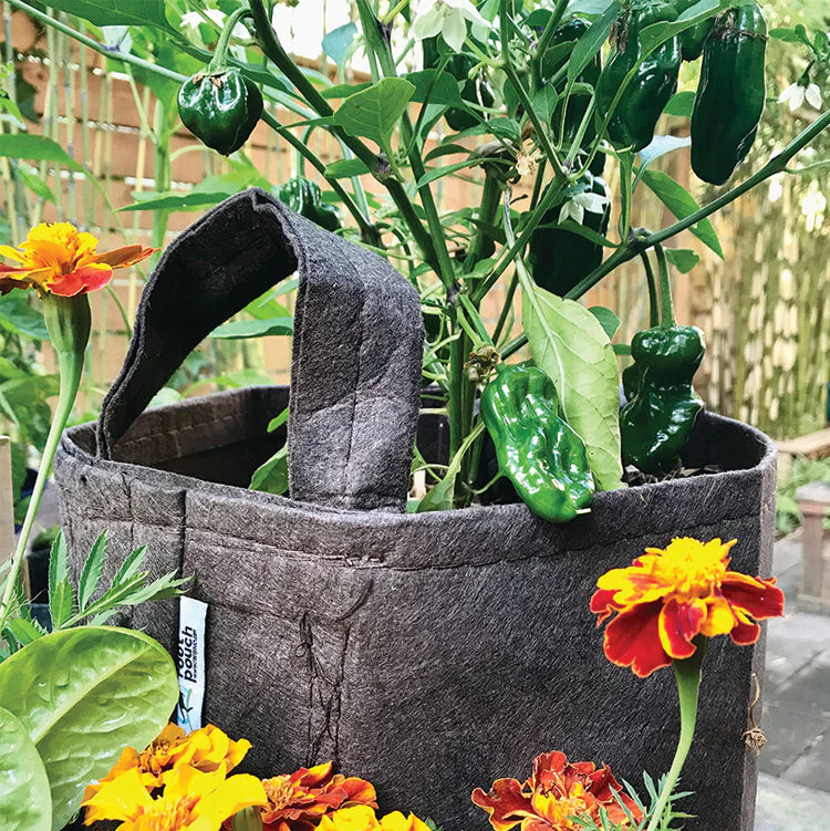 Grey Fabric Planter with Handles - 5 Pack - Image 6