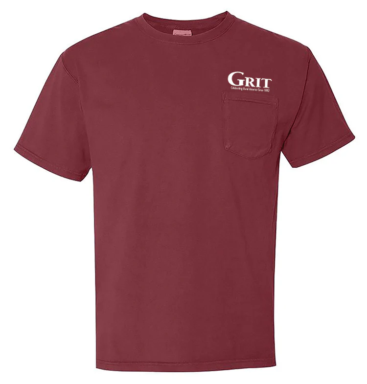 Grit Logo Pocket T-Shirt - Image 2