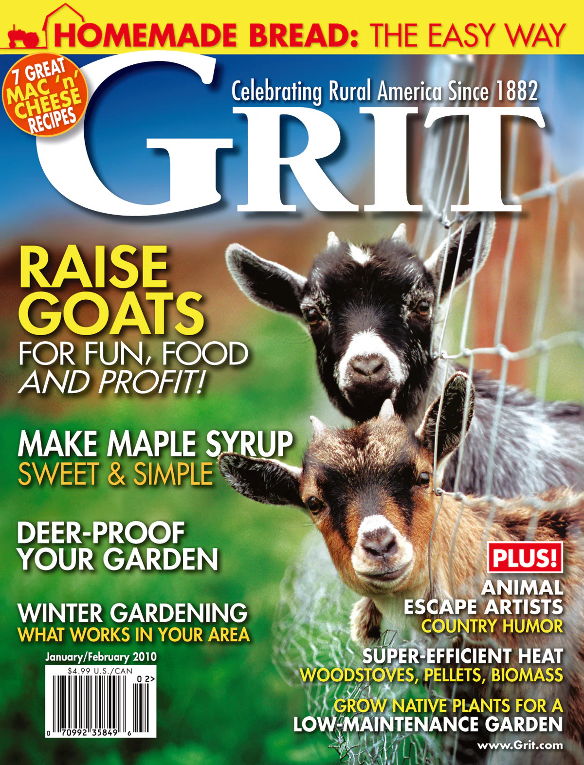 Grit Magazine, January/February 2010