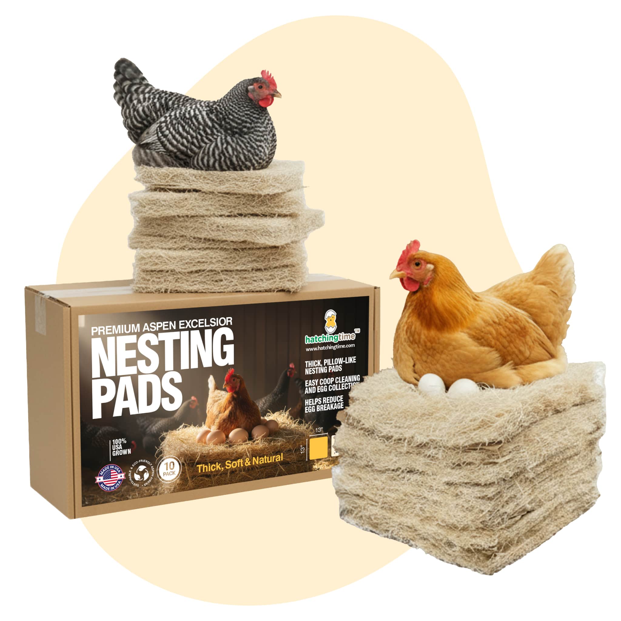 Hatching Time Premium Nesting Pads for Poultry - Image 2