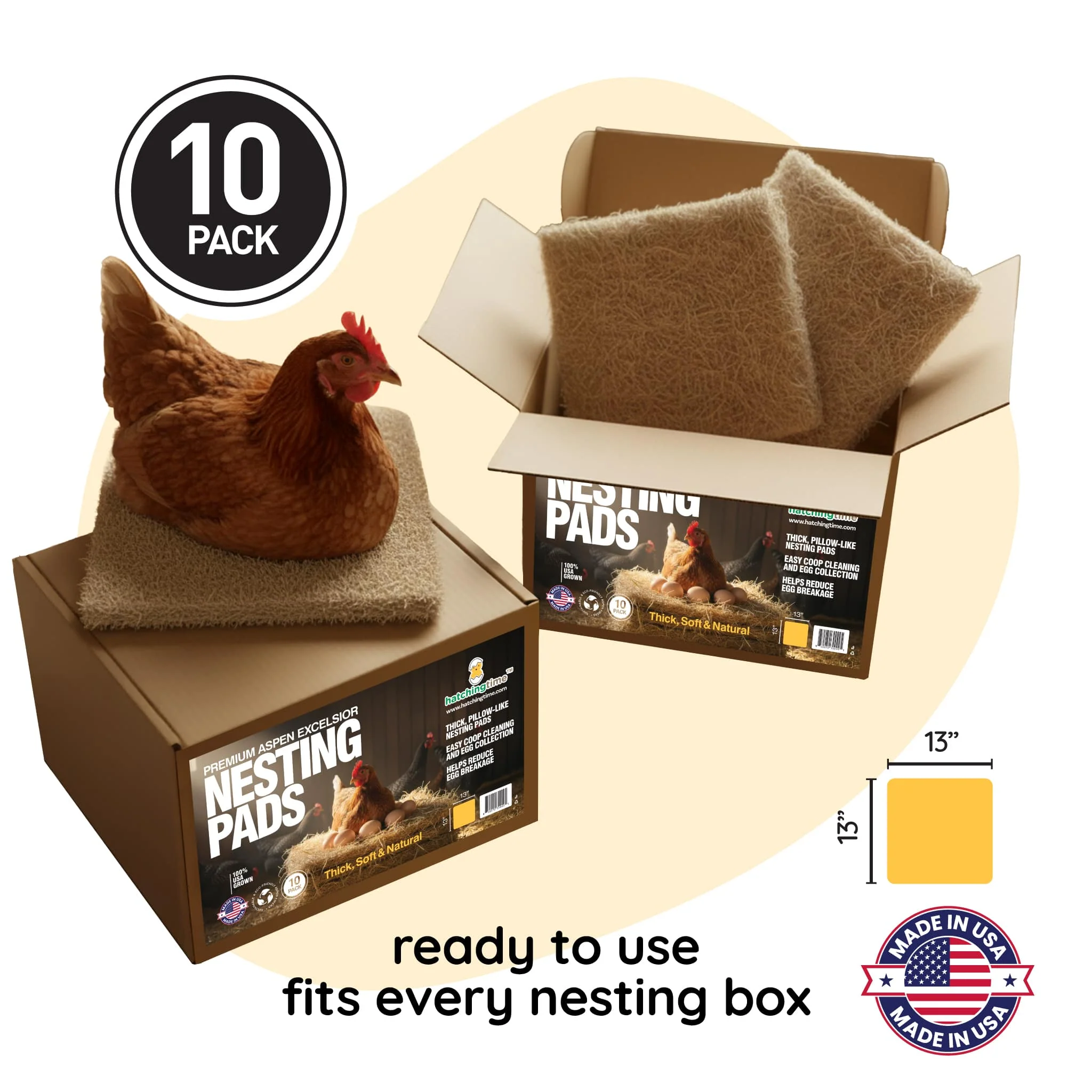 Hatching Time Premium Nesting Pads for Poultry - Image 9
