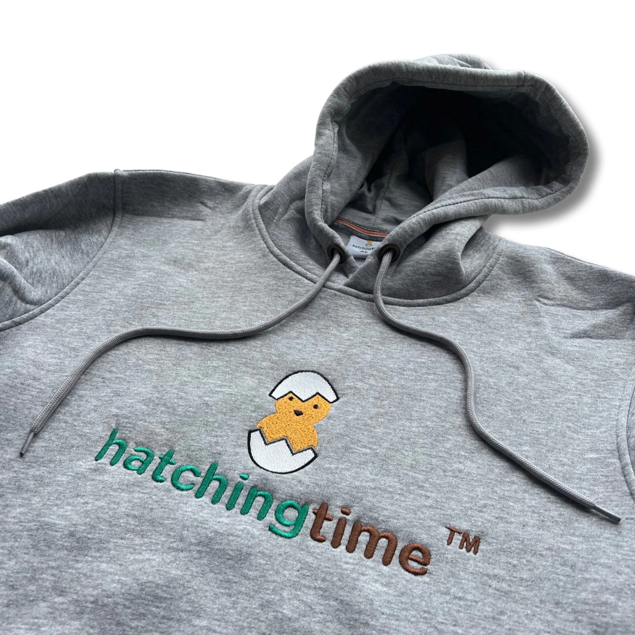 Hatching Time Unisex Hoodie (Gray) - Image 2