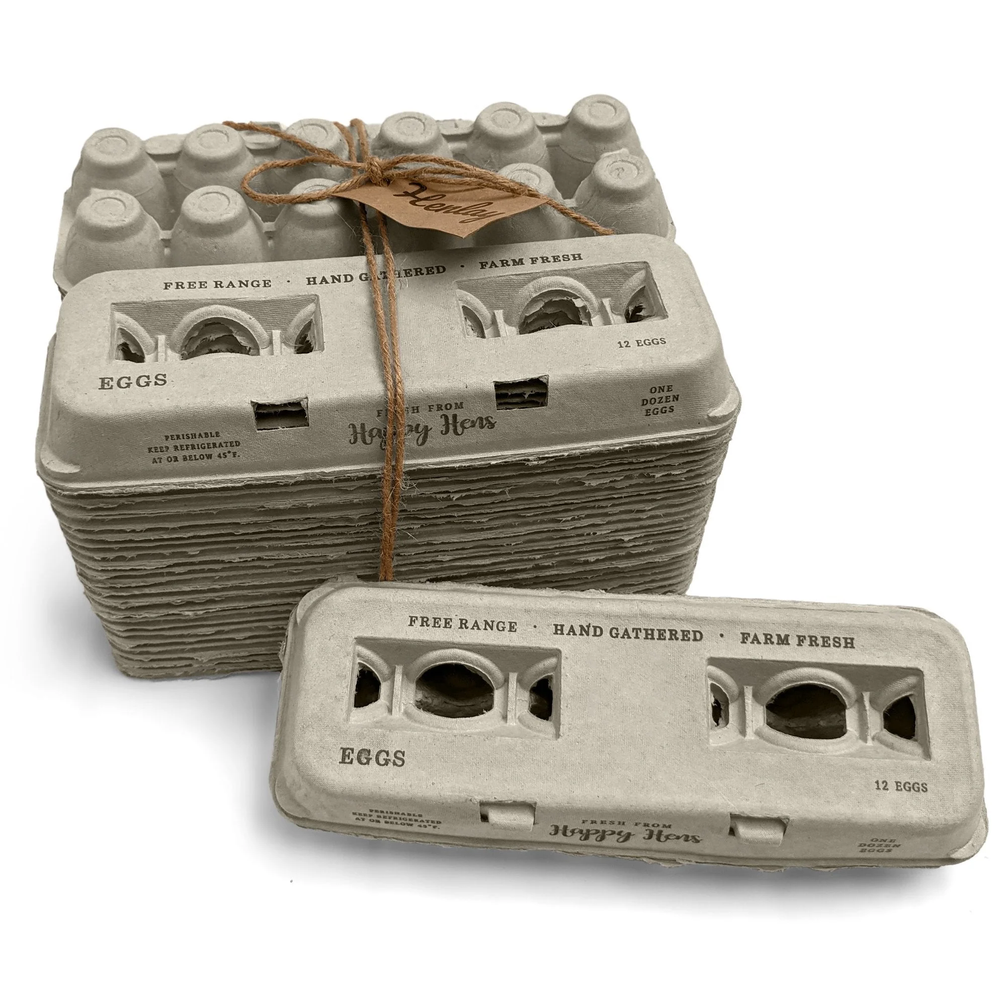 Henlay Blank Stamping Egg Cartons - 25, 90, or 250 - Image 12