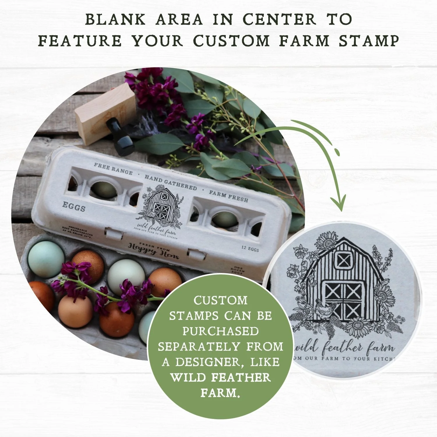 Henlay Blank Stamping Egg Cartons - 25, 90, or 250 - Image 5