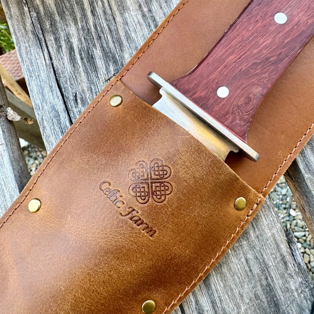 Hori Hori Garden Gift Box | Hori, Custom Leather Sheath & Dual Surface Diamond Sharpener - Image 10