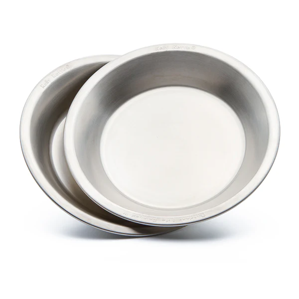 Kelly Kettle Stainless Steel Camping Plates/Bowl Set (2pc)