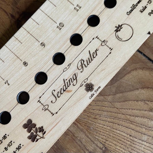 American Hardwood Seed and Bed Ruler - Made in US with American Lumber - Image 2