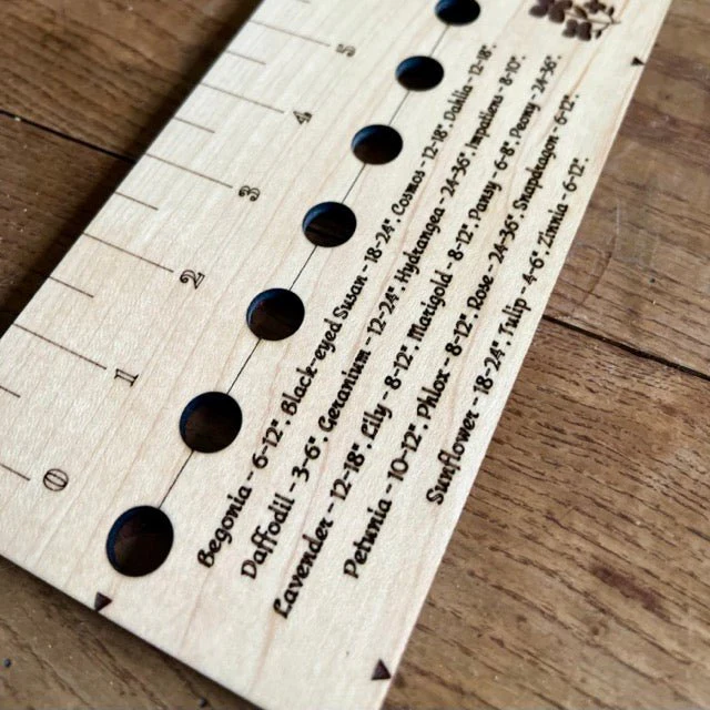American Hardwood Seed and Bed Ruler - Made in US with American Lumber - Image 3