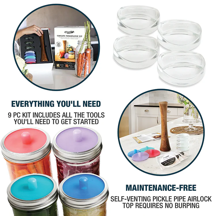 MASONTOPS COMPLETE MASON JAR FERMENTATION KIT: WIDE MOUTH - Image 2