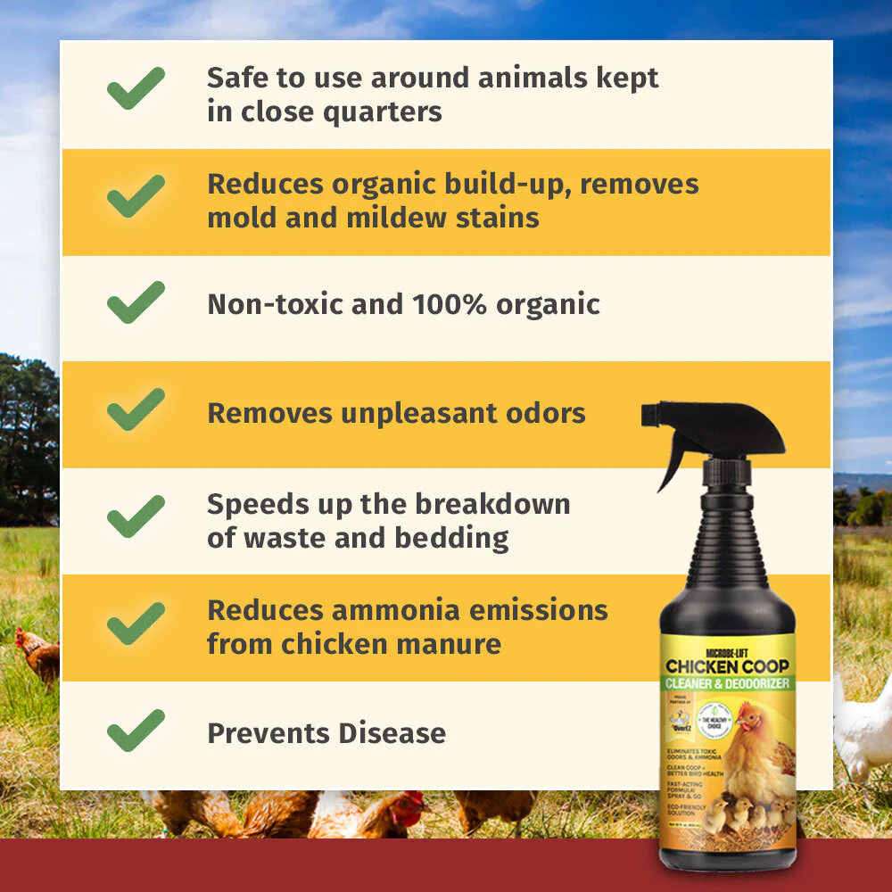 Microbe-Lift Chicken Coop Cleaner & Deodorizer - 32 oz - Image 4
