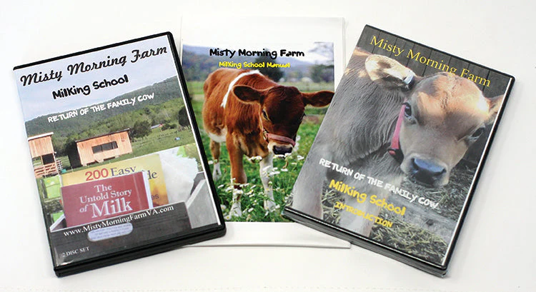 MILKING SCHOOL DVDS FROM MISTY MORNING FARM