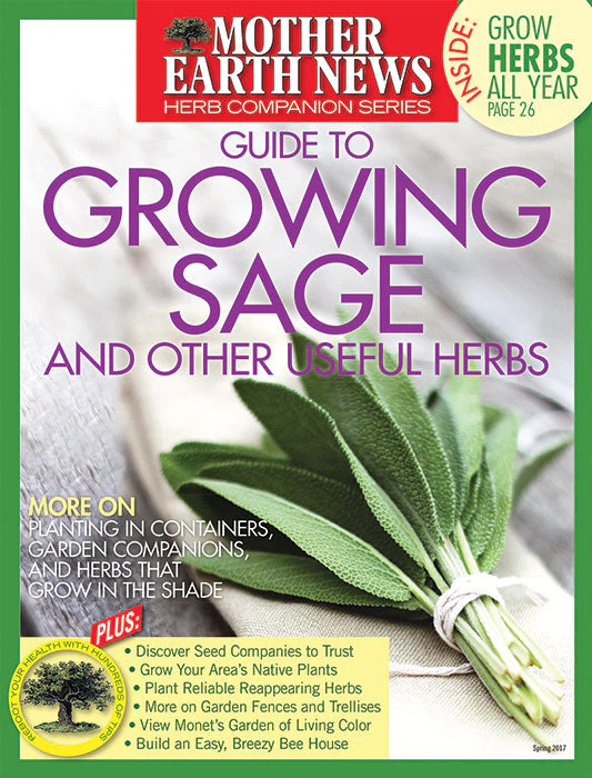 MOTHER EARTH NEWS GUIDE TO GROWING SAGE AND OTHER USEFUL HERBS