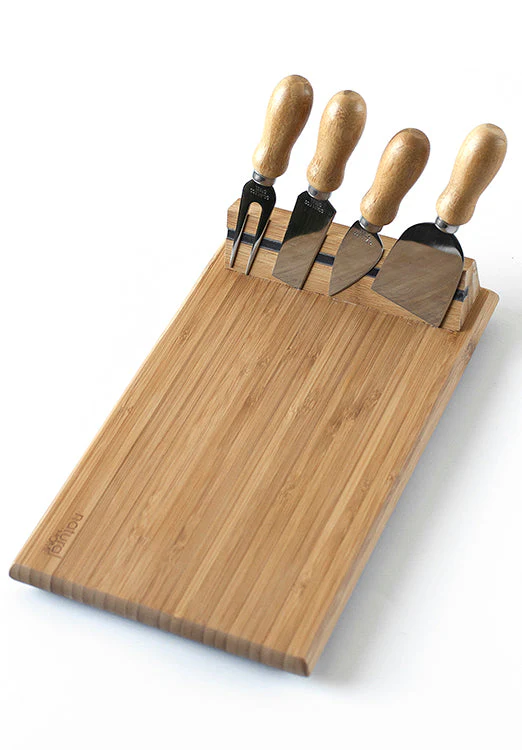 NATURAL HOME MAGNETIC CHEESE BOARD WITH TOOLS