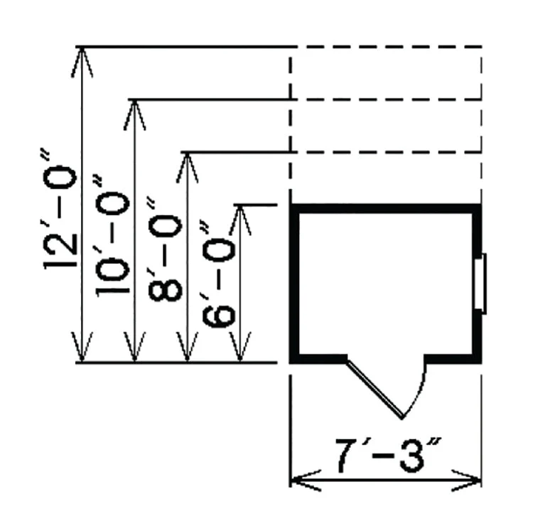 Norbert Mini Barn Storage Sheds, E-Plan - Image 2