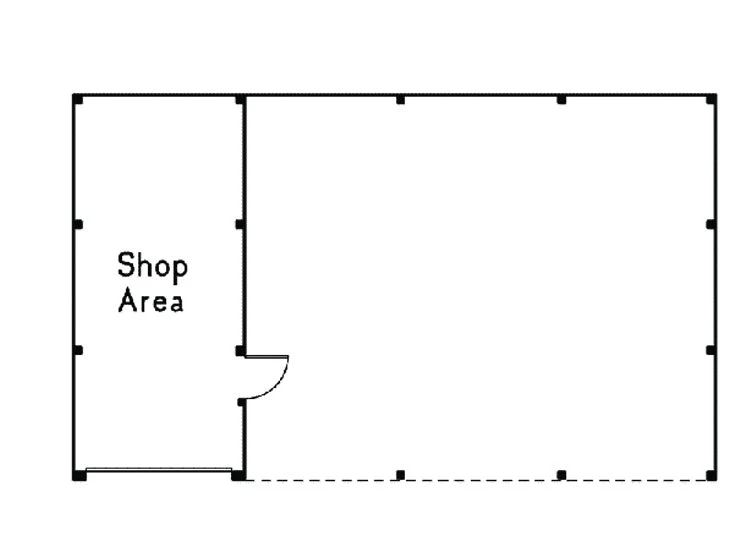 Mcdonald Pole Building Shed, E-Plan - Image 2