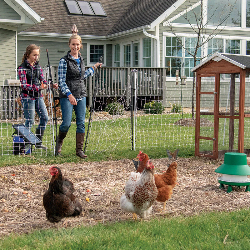 PoultryNet Gate (4ft x 48" Tall) Black/White - Image 5
