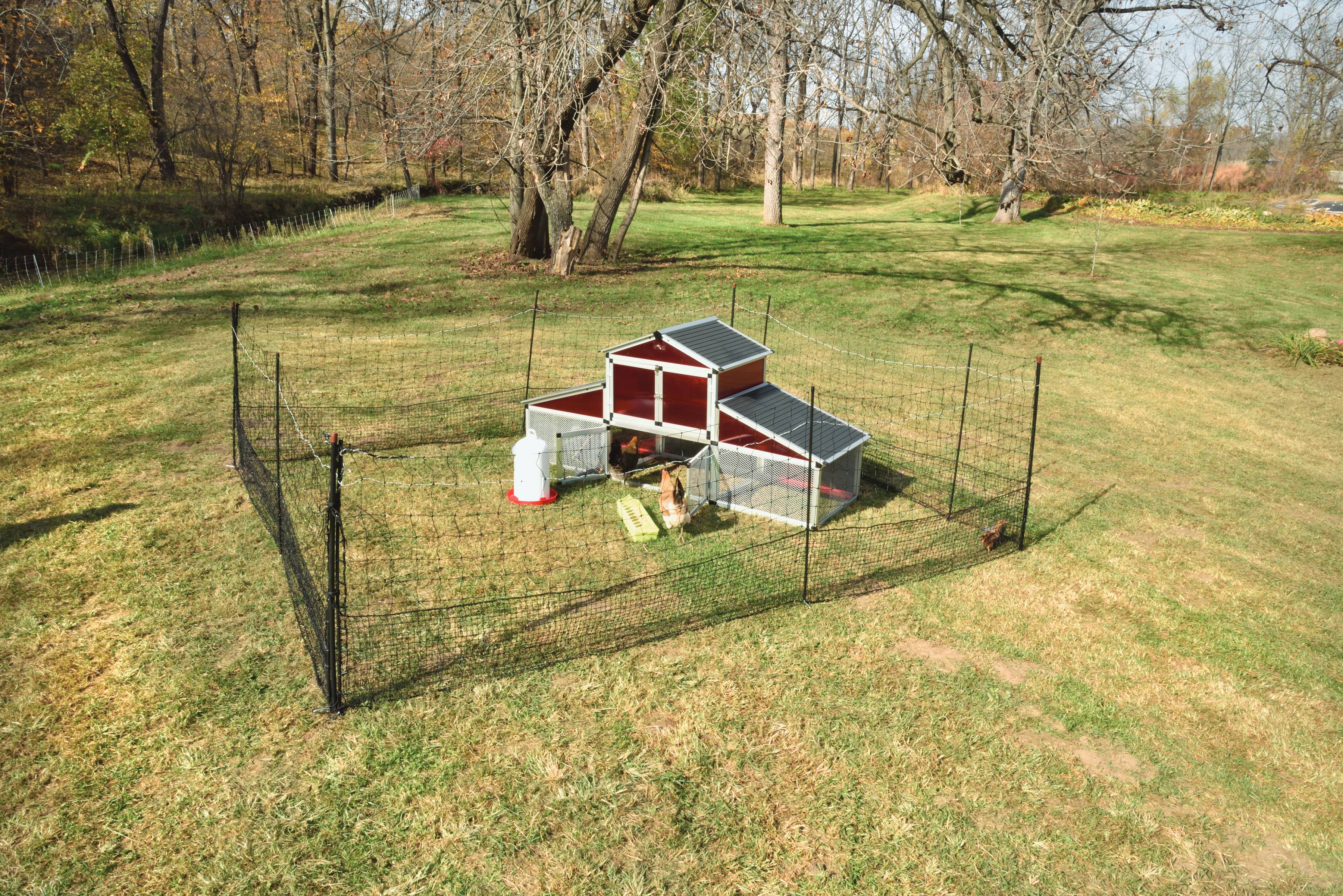 PoultryNet Gate (4ft x 48" Tall) Black/White - Image 7