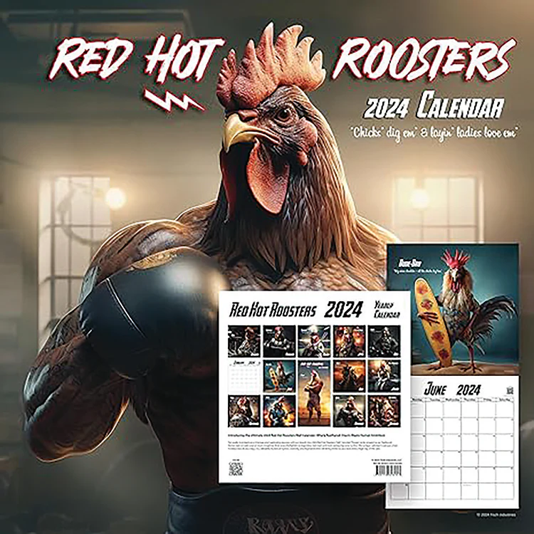 RED HOT ROOSTERS 2024 CALENDAR - Image 3