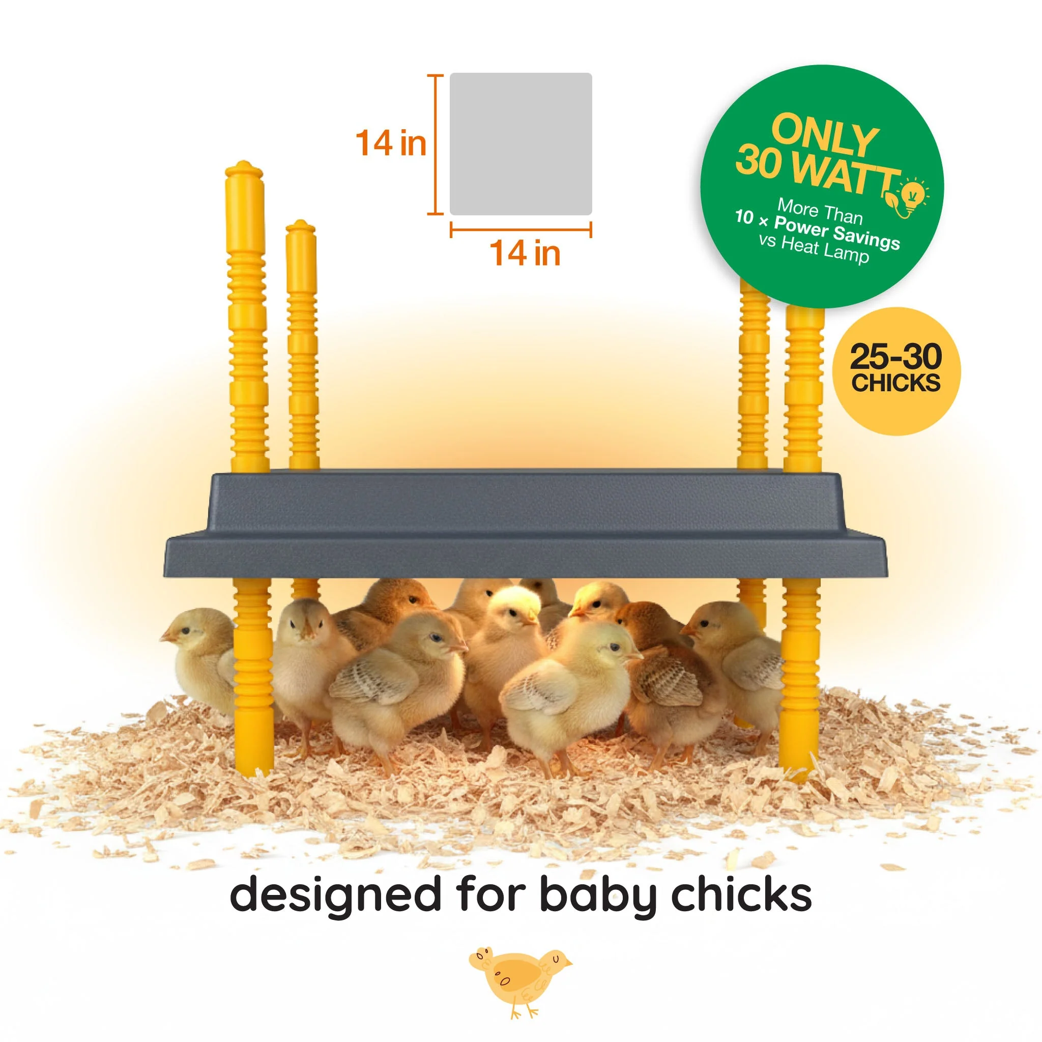 Warmzy Heating Plate (14" x 14") 25-30 chicks - Image 2