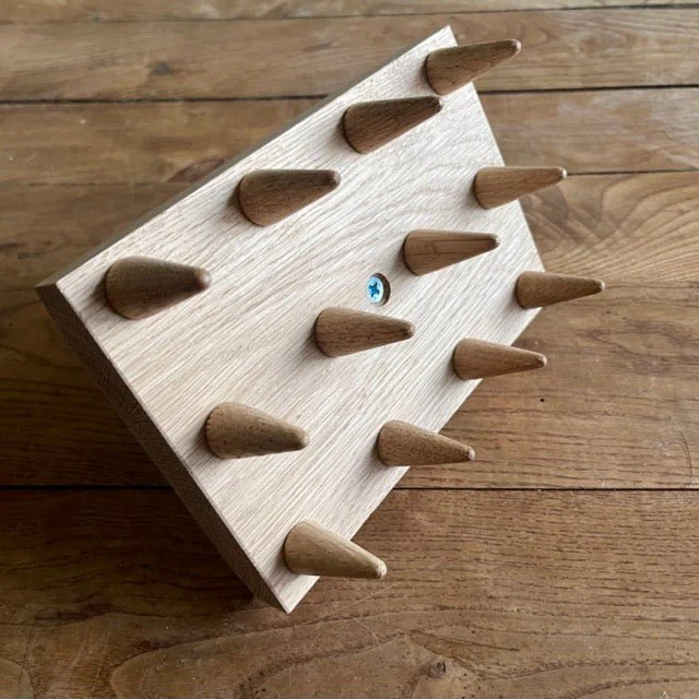 Wood Dibbler for Seed Trays & Beds- Multiple Seed Hole Maker - Image 3