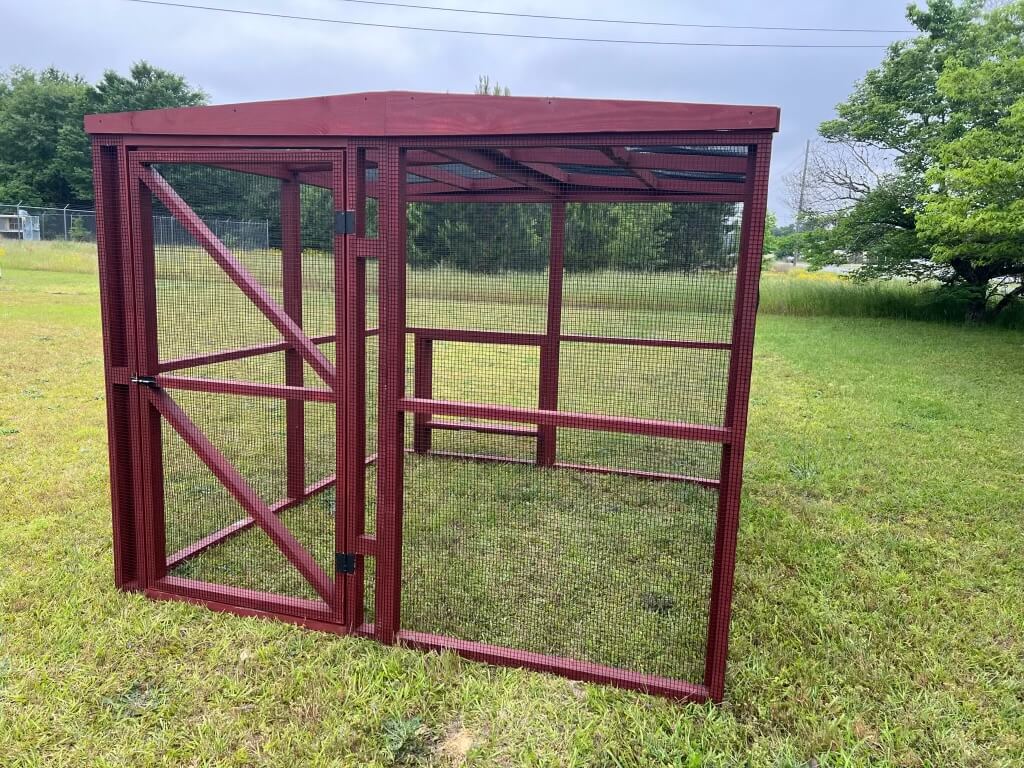 Wooden 8 Ft. Chicken Run (8’W X 8’L X 6’3”H) - Image 3