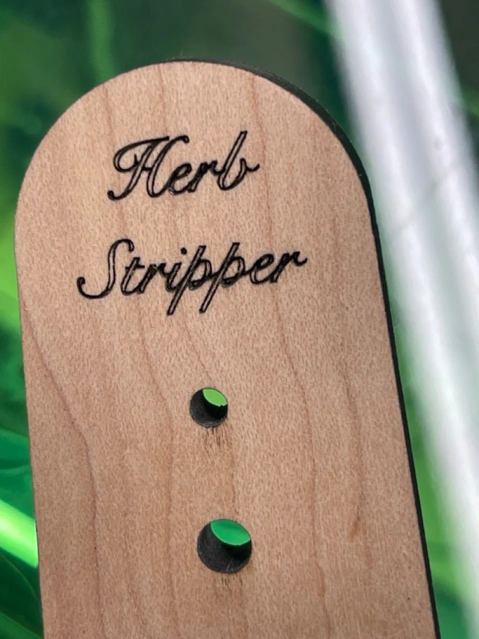 Wooden Herb Stripper - US Made / American Maple - Image 2
